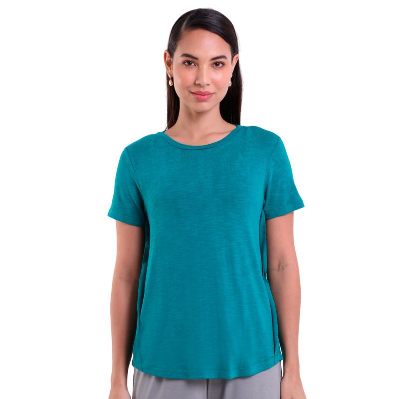Blusa Mullet Feminina Manga Curta