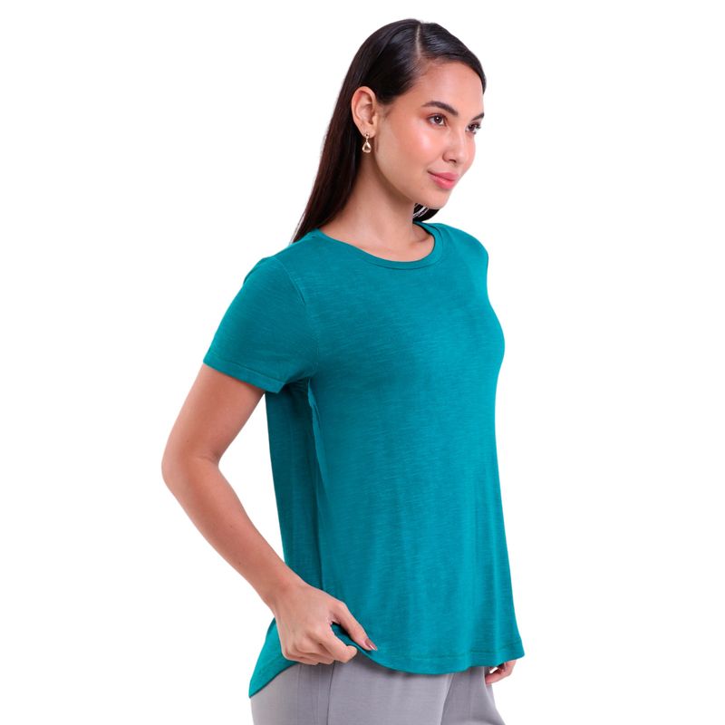 Blusa Mullet Feminina Manga Curta