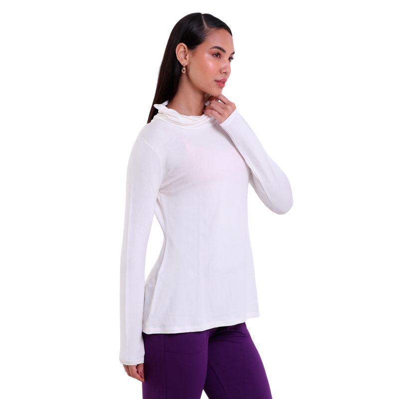 Blusa Feminina Manga Longa Gola Alta Visco