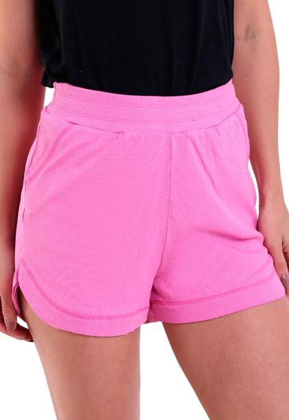 Shorts Feminino Básico Canelado Com Bolso