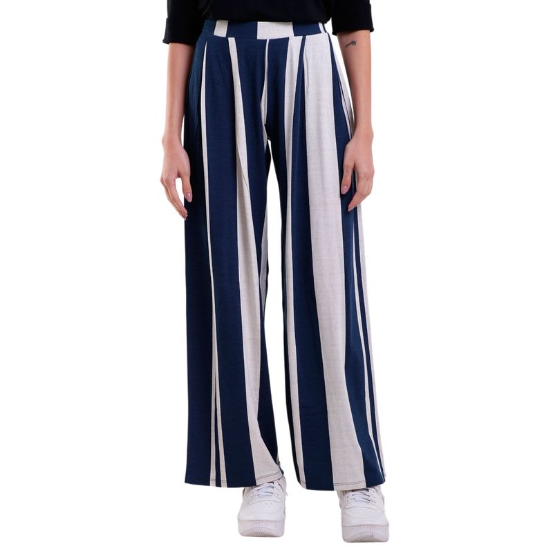 Calça Feminina Listrado Pantalona