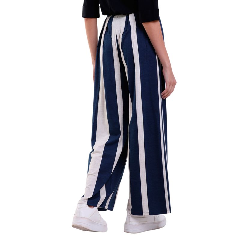 Calça Feminina Listrado Pantalona