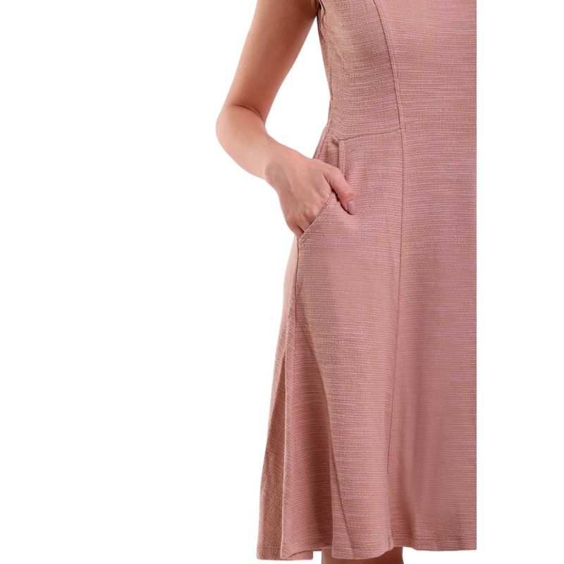 Vestido Curto Regata Atoalhado com Bolso