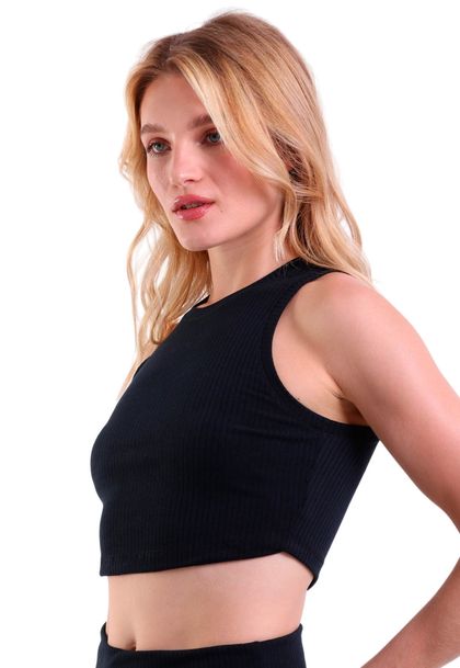 Top Cropped Canelado Vortex Nadador