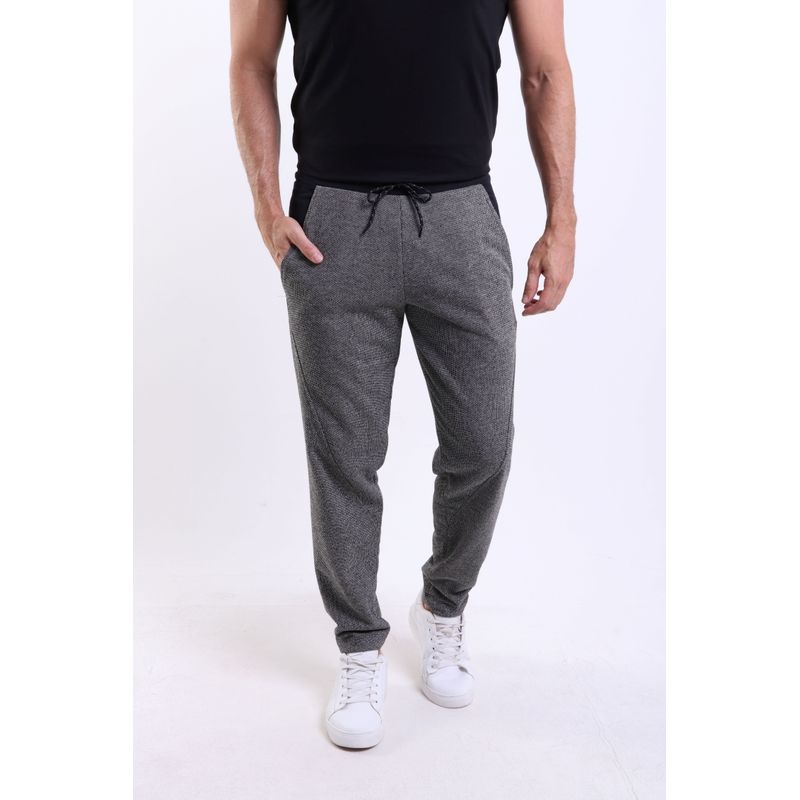 Calça Moletom Head Boca Reta Mescla com Preto