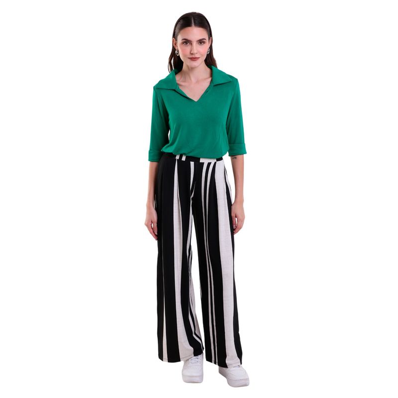 Calça Feminina Listrado Pantalona