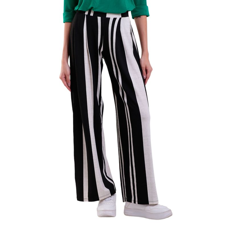 Calça Feminina Listrado Pantalona