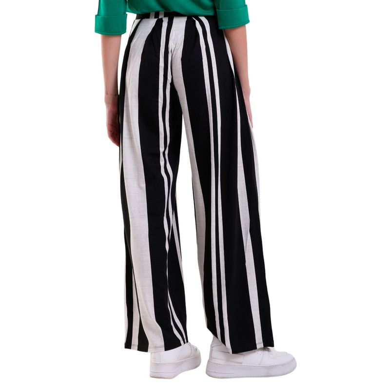 Calça Feminina Listrado Pantalona