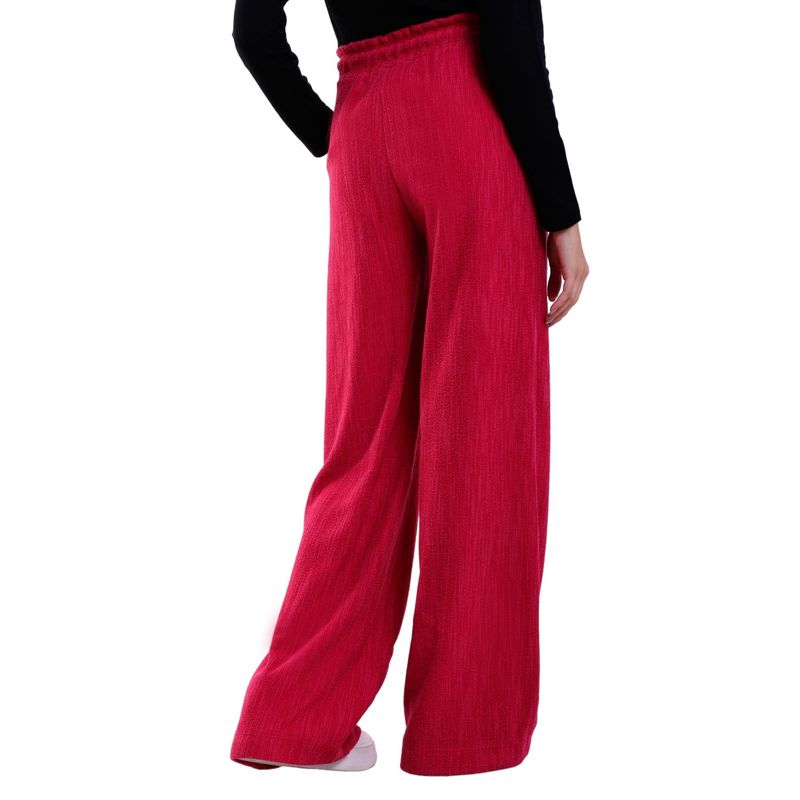 Calça Feminina Reta Com Bolso e Elástico Cotton