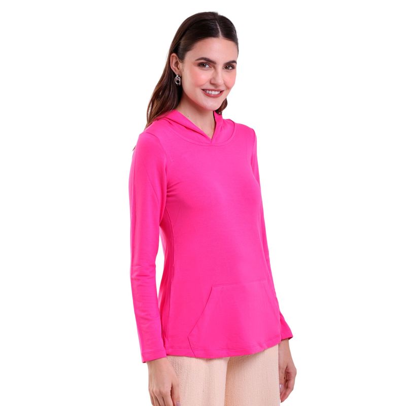Blusa Feminina Manga Longa Com Capuz e Bolso