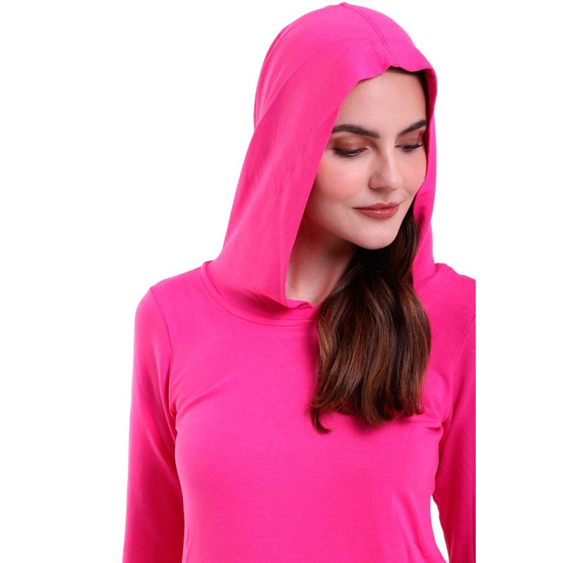 Blusa Feminina Manga Longa Com Capuz e Bolso
