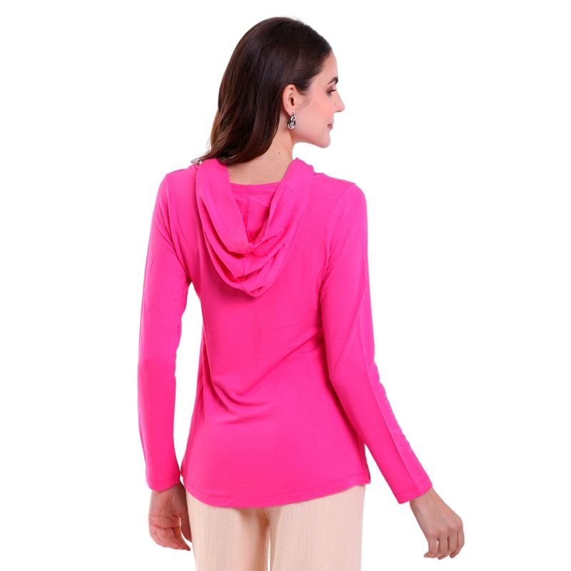 Blusa Feminina Manga Longa Com Capuz e Bolso