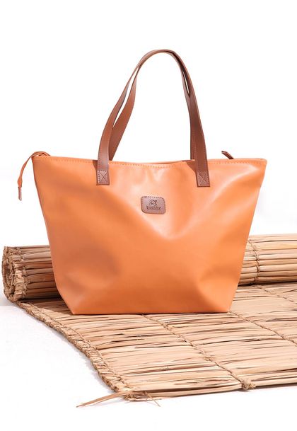 Bolsa Dexter com Zíper Camelo