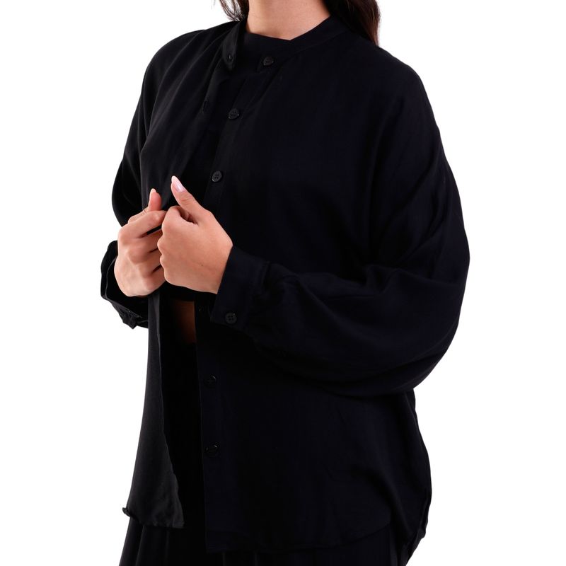 Camisa Feminina Heavy Twill Oversized Manga Longa