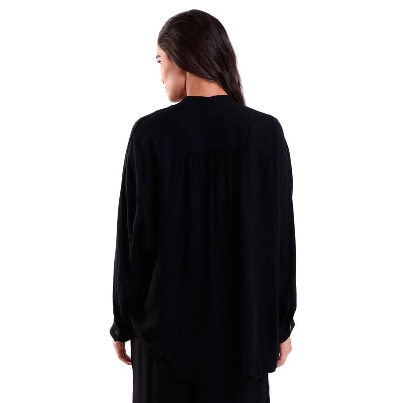 Camisa Feminina Heavy Twill Oversized Manga Longa