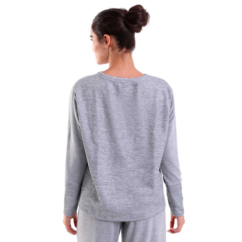 Blusa Manga Longa New com Recortes Tricot