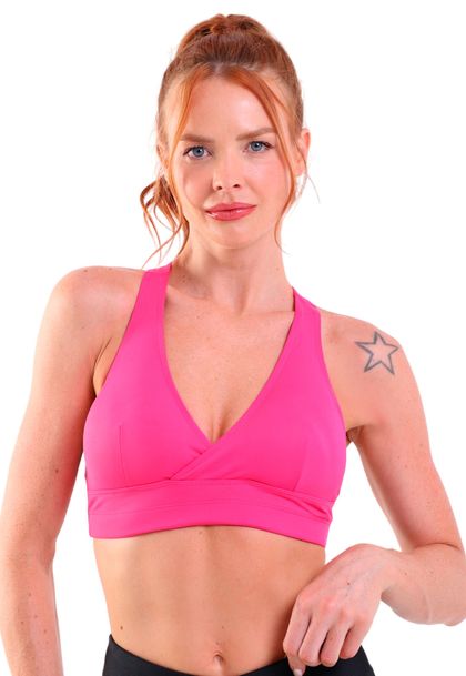 Top Fitness Com Bojo Nadador Transpassado Compress