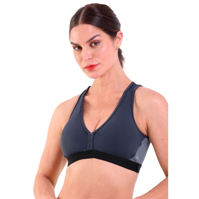 Top Fitness Bojo Decote V Vazado  De Alta Compressão