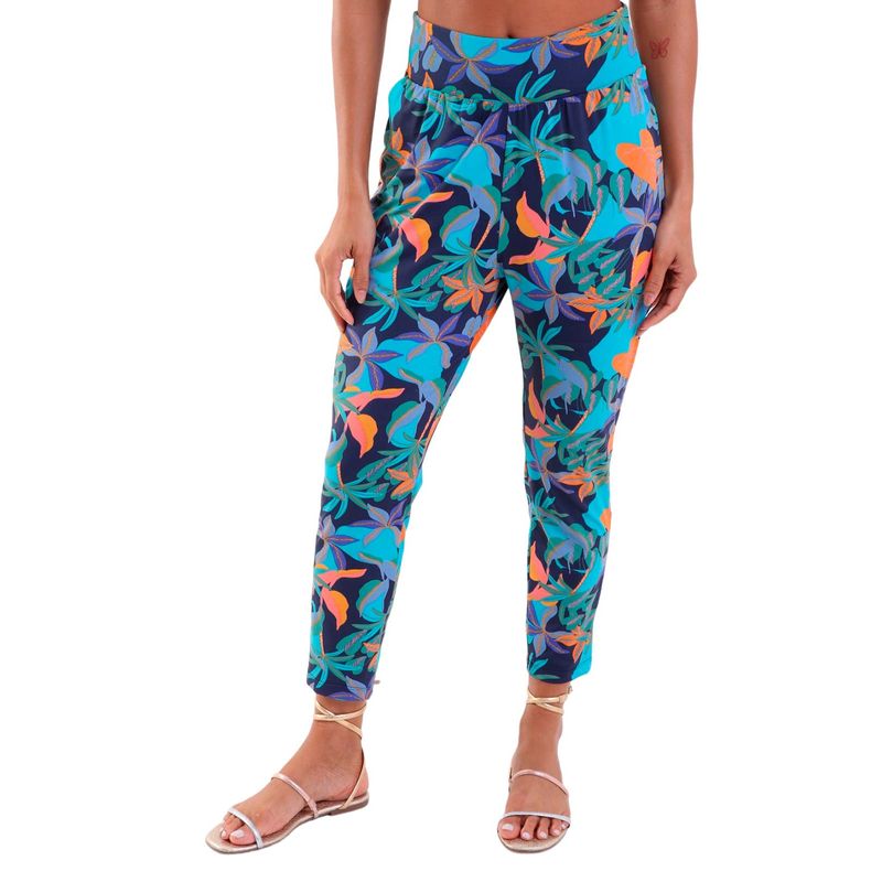 Calça Feminina Fluxy Cós Largo com Bolsos Bioma