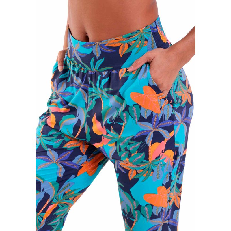 Calça Feminina Fluxy Cós Largo com Bolsos Bioma