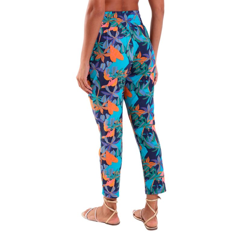 Calça Feminina Fluxy Cós Largo com Bolsos Bioma