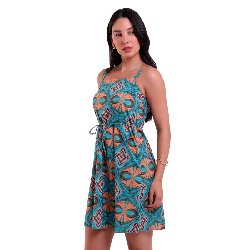 Vestido Curto Ultrafino com Alça Ajustável Matracas