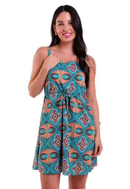 Vestido Curto Ultrafino com Alça Ajustável Matracas