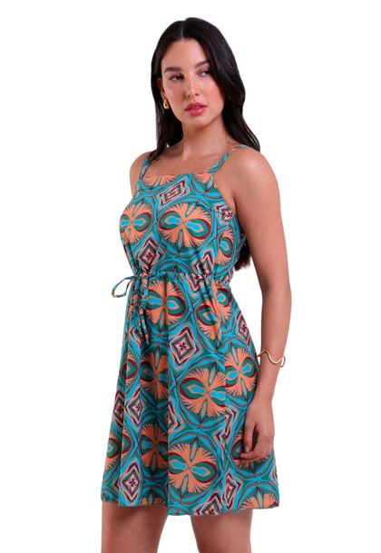 Vestido Curto Ultrafino com Alça Ajustável Matracas