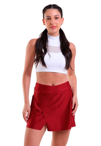 Short Saia Fitness Ikat Corte À Fio