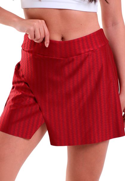 Short Saia Fitness Ikat Corte À Fio