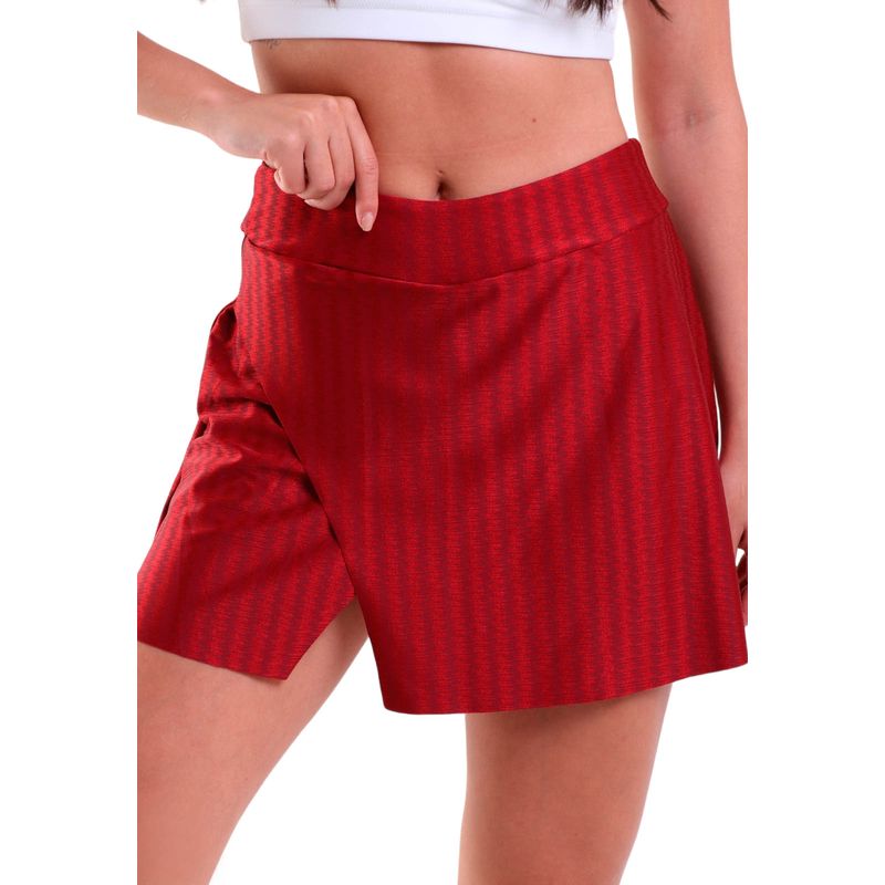 Short Saia Fitness Ikat Corte À Fio
