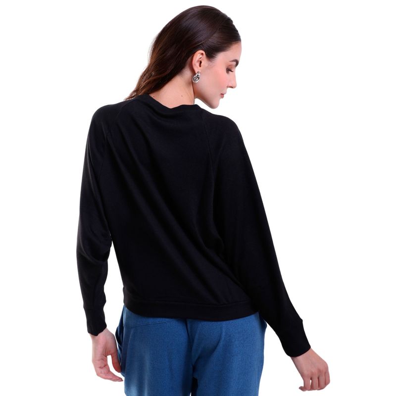 Blusa Manga Longa Tricot Raglan New