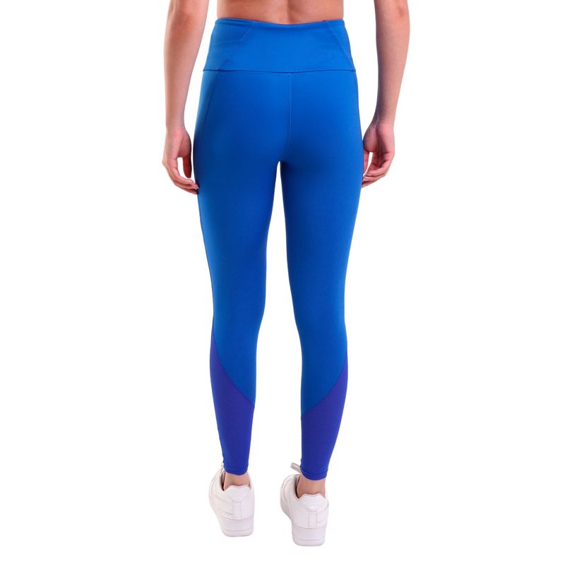 Calça Legging de Alta Compressão Com Cós Largo e Tule