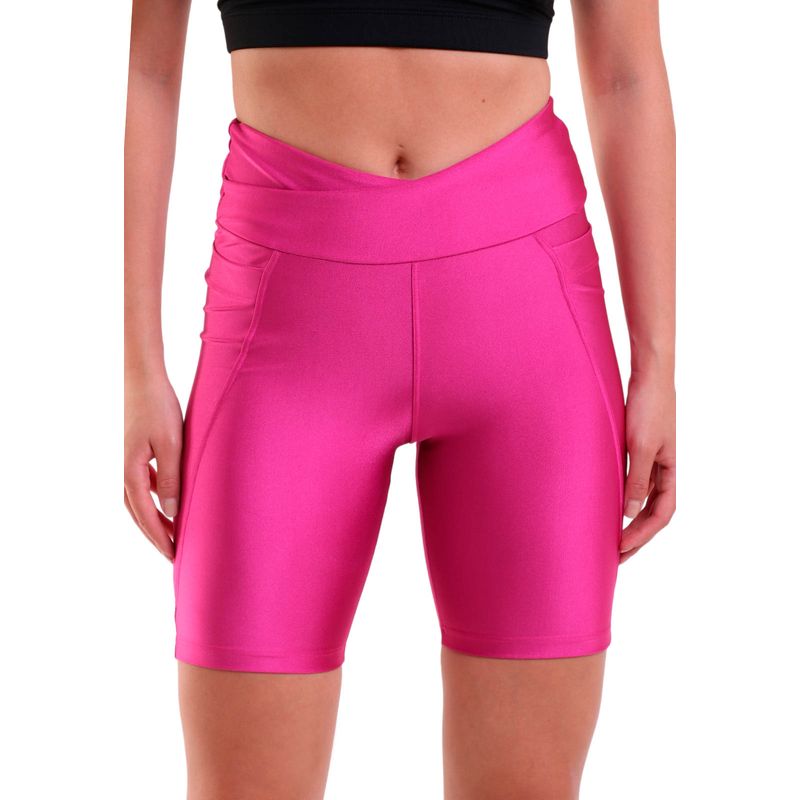 Bermuda Fitness Feminina Cós Transpassado Trilobal