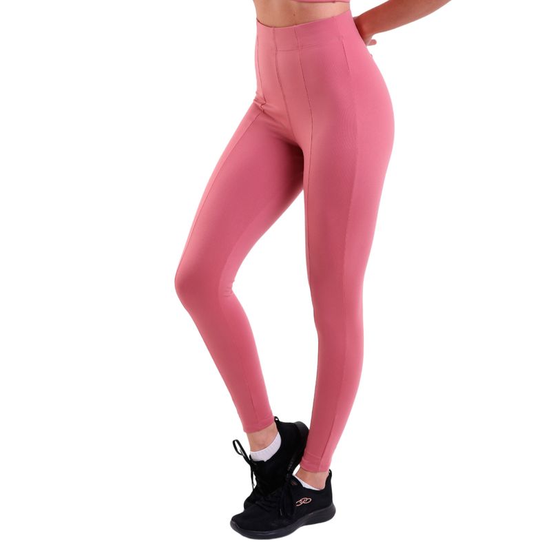 Calça Fitness com Recorte Frontal Skinny Supplex