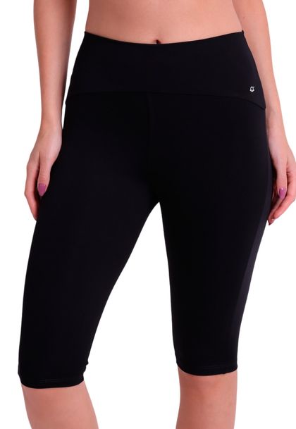 Calça Fitness High Performance Corsário com Cós em Arco