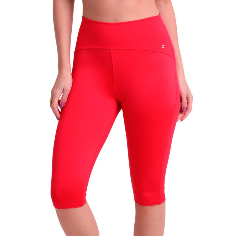 Calça Fitness High Performance Corsário com Cós em Arco