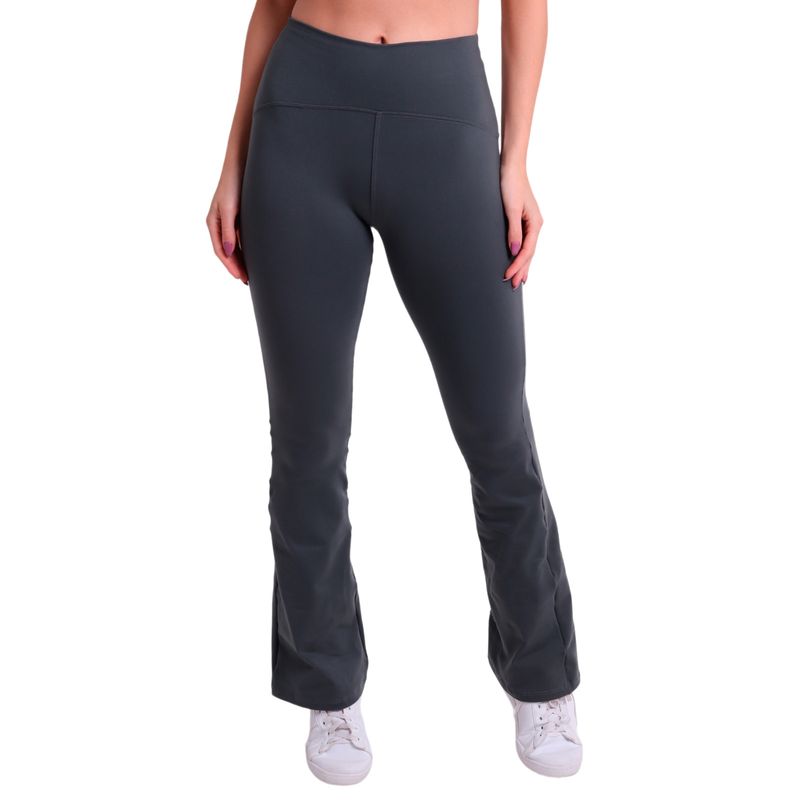 Calça Fitness Flare com Cós em Arco Supplex