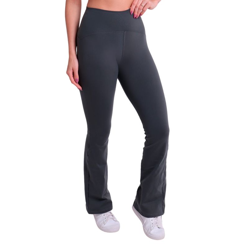 Calça Fitness Flare com Cós em Arco Supplex