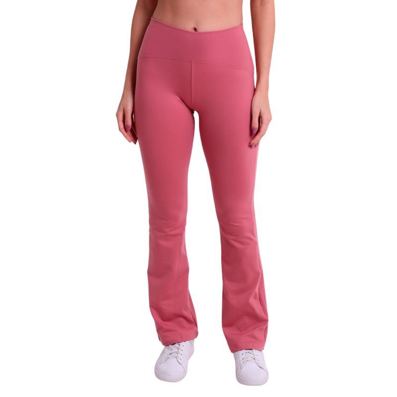 Calça Fitness Flare com Cós em Arco Supplex