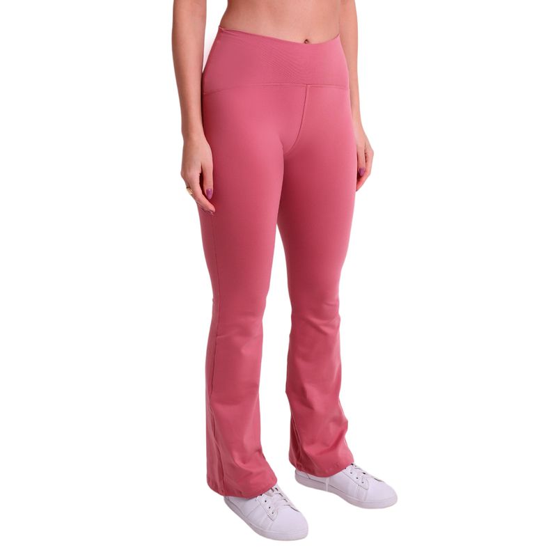 Calça Fitness Flare com Cós em Arco Supplex