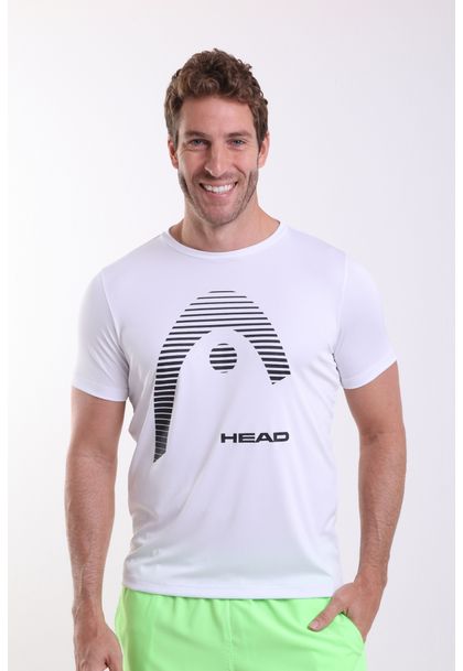 Camiseta DryFit com Logo Estampado Grande Head