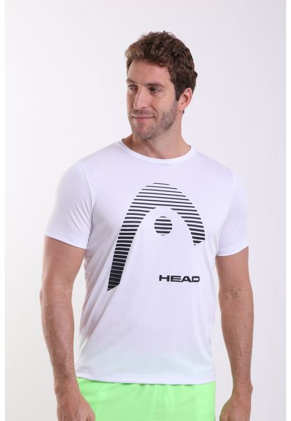 Camiseta DryFit com Logo Estampado Grande Head