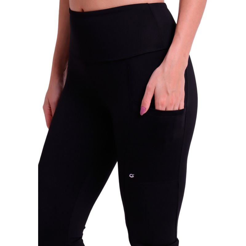 Calça Fitness High Performance Com Recorte e Bolso