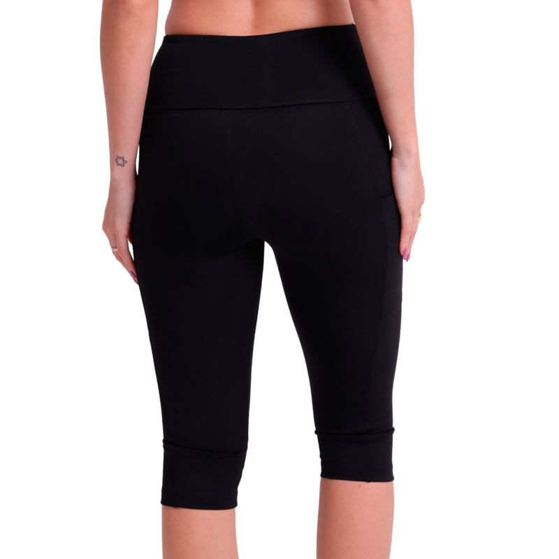 Calça Fitness High Performance Com Recorte e Bolso