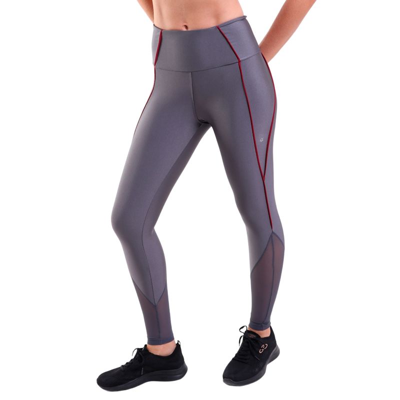 Calça Fitness Legging Cós Largo Trilobal