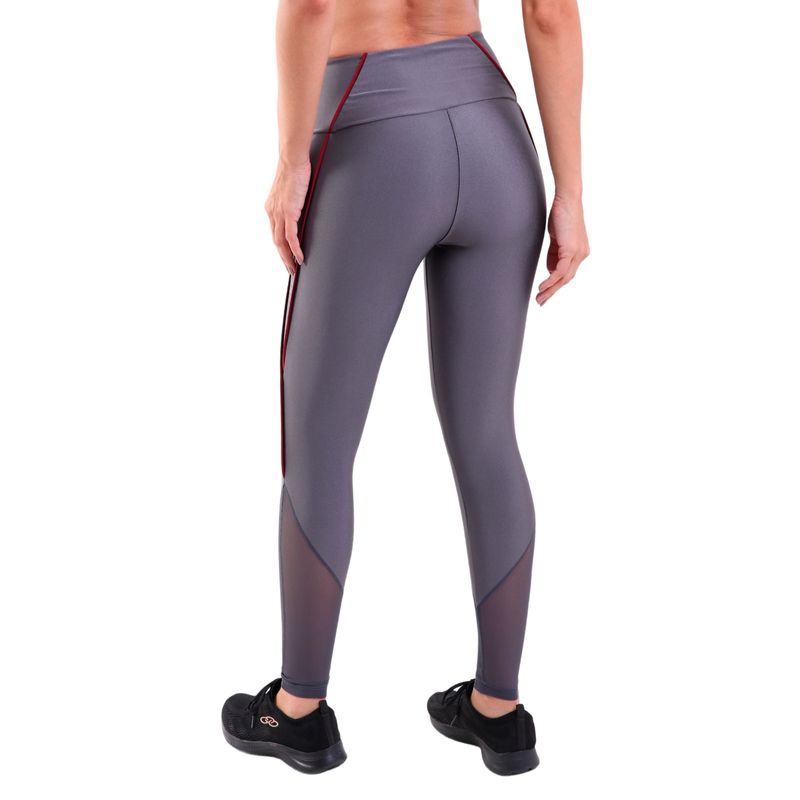 Calça Fitness Legging Cós Largo Trilobal