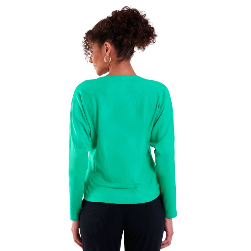 Blusa Feminina Manga Longa Gola Careca Tamanho Universal