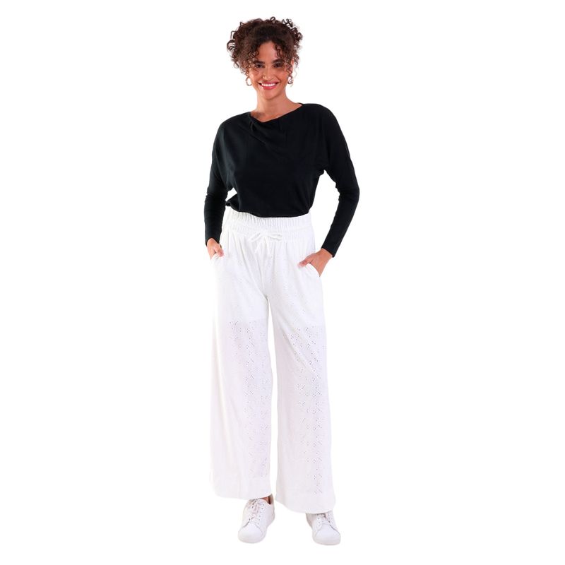 Calça Feminina Laise Pantalona com Bolso