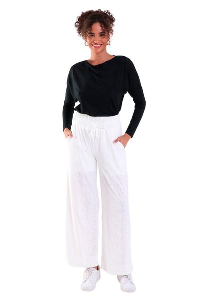 Calça Feminina Laise Pantalona com Bolso